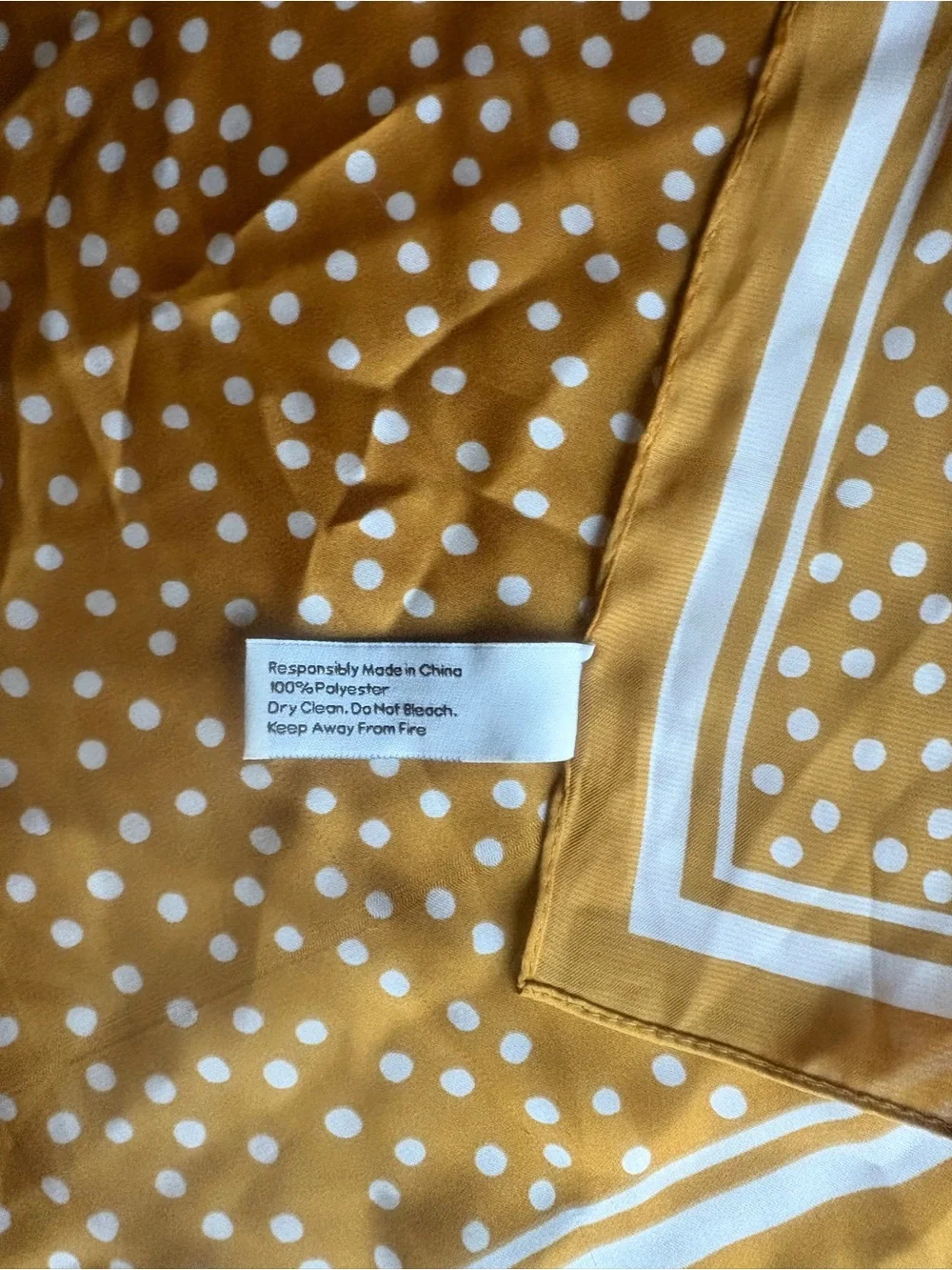 Cleobella - Polka Dot Yellow Scarf